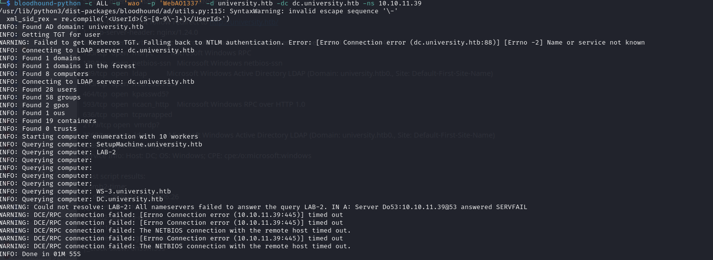 BloodHound Enumeration